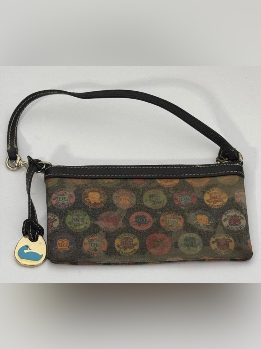 Dooney & Bourke multicolored Rare Retired Zipper Wristlet